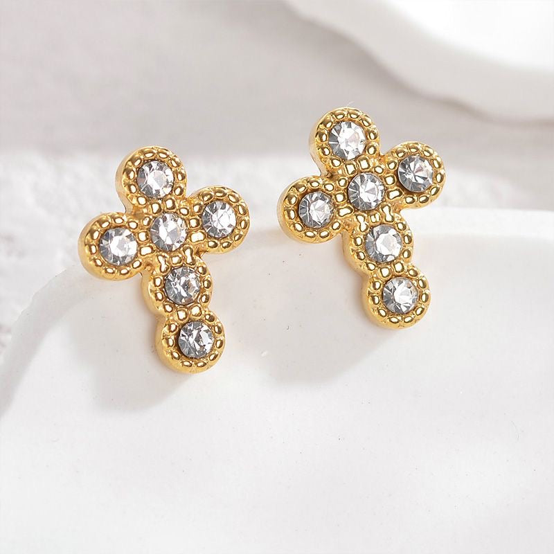 Small Cross Studs