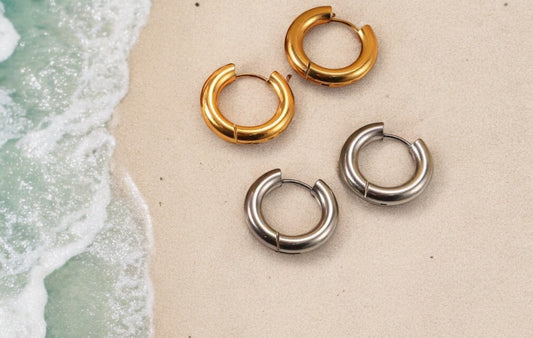 Mini Hoops Silver and Gold