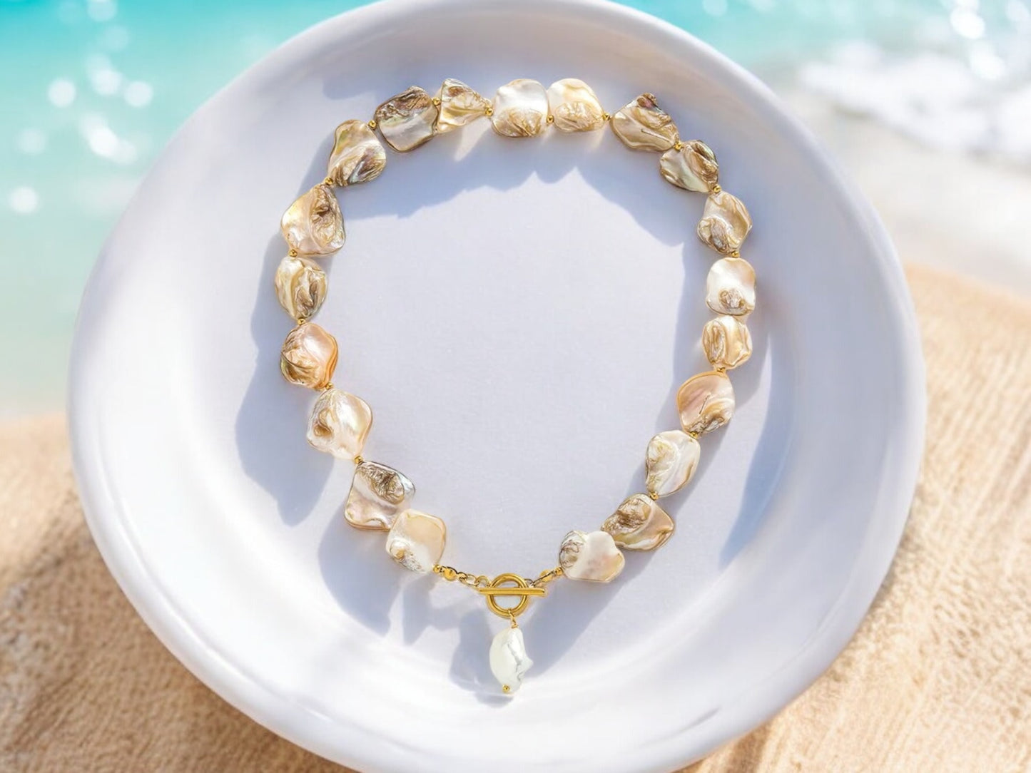 Single Baroque Pearl Necklace