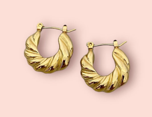 Croissant Gold Earrings